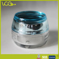 Glass Jar for Cosmetic Packing (Blue Cap)